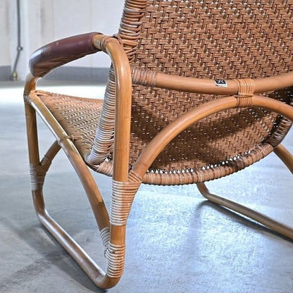 Vintage Loungesessel aus Rattan von Yamakawa Rattan
