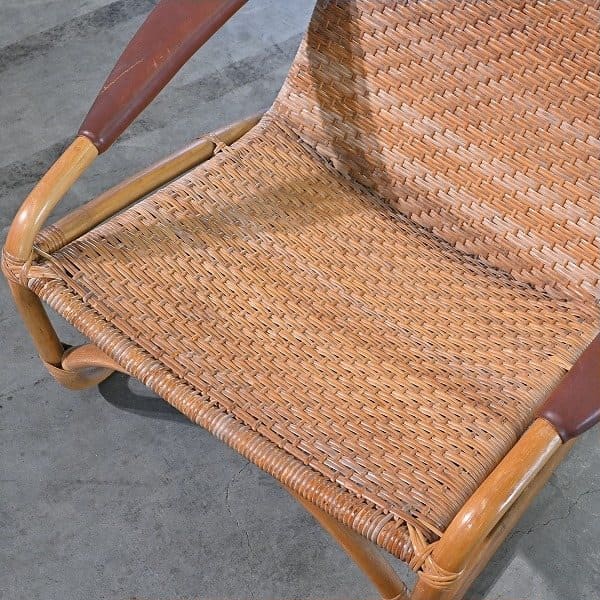 Vintage Loungesessel aus Rattan von Yamakawa Rattan