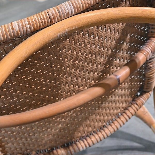 Vintage Loungesessel aus Rattan von Yamakawa Rattan