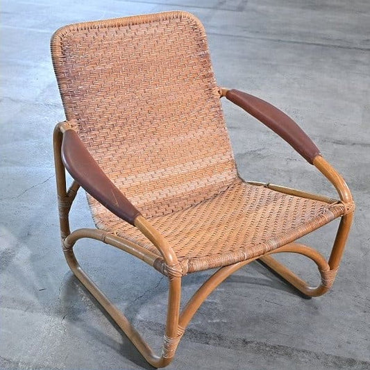 Vintage Loungesessel aus Rattan von Yamakawa Rattan