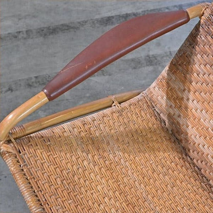 Vintage Loungesessel aus Rattan von Yamakawa Rattan
