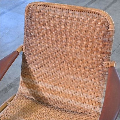 Vintage Loungesessel aus Rattan von Yamakawa Rattan
