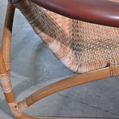 Vintage Loungesessel aus Rattan von Yamakawa Rattan