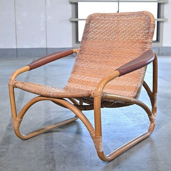 Vintage Loungesessel aus Rattan von Yamakawa Rattan
