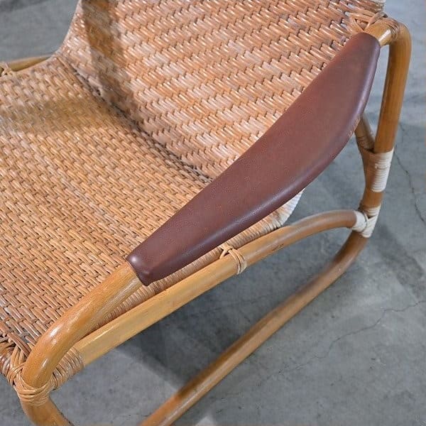 Vintage Loungesessel aus Rattan von Yamakawa Rattan