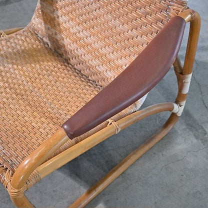 Vintage Loungesessel aus Rattan von Yamakawa Rattan