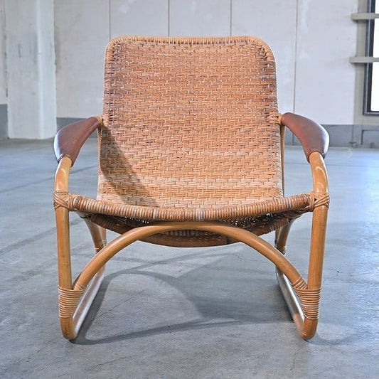 Vintage Loungesessel aus Rattan von Yamakawa Rattan