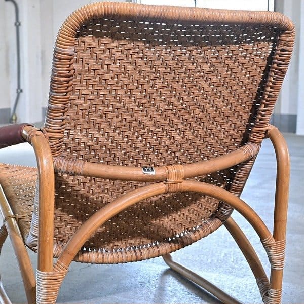 Vintage Loungesessel aus Rattan von Yamakawa Rattan