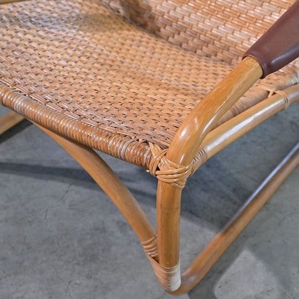Vintage Loungesessel aus Rattan von Yamakawa Rattan