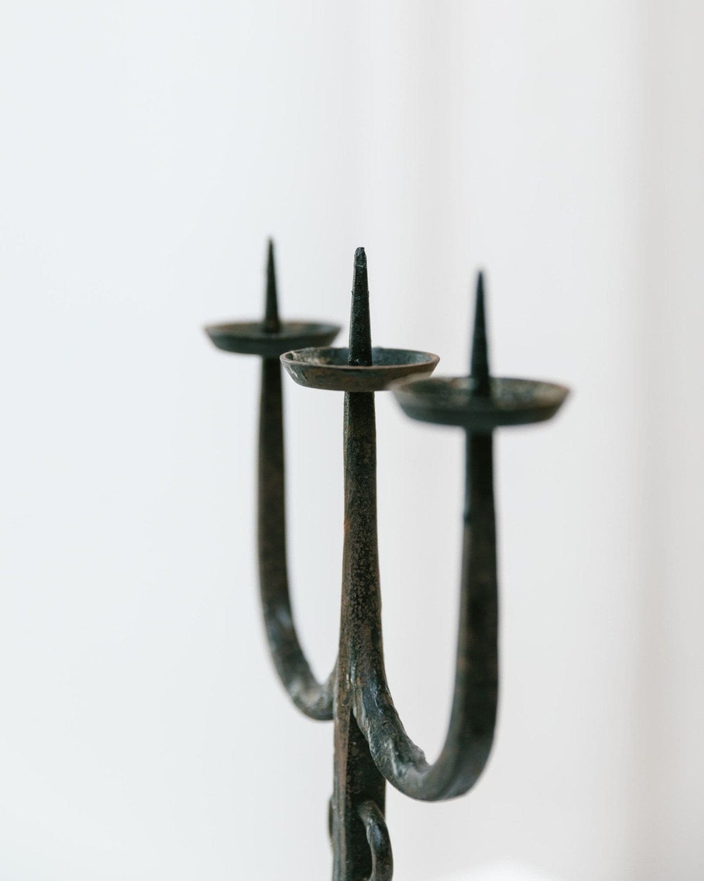 Vintage Kerzenhalter Eisen 70er Jahre Mid-Century Design