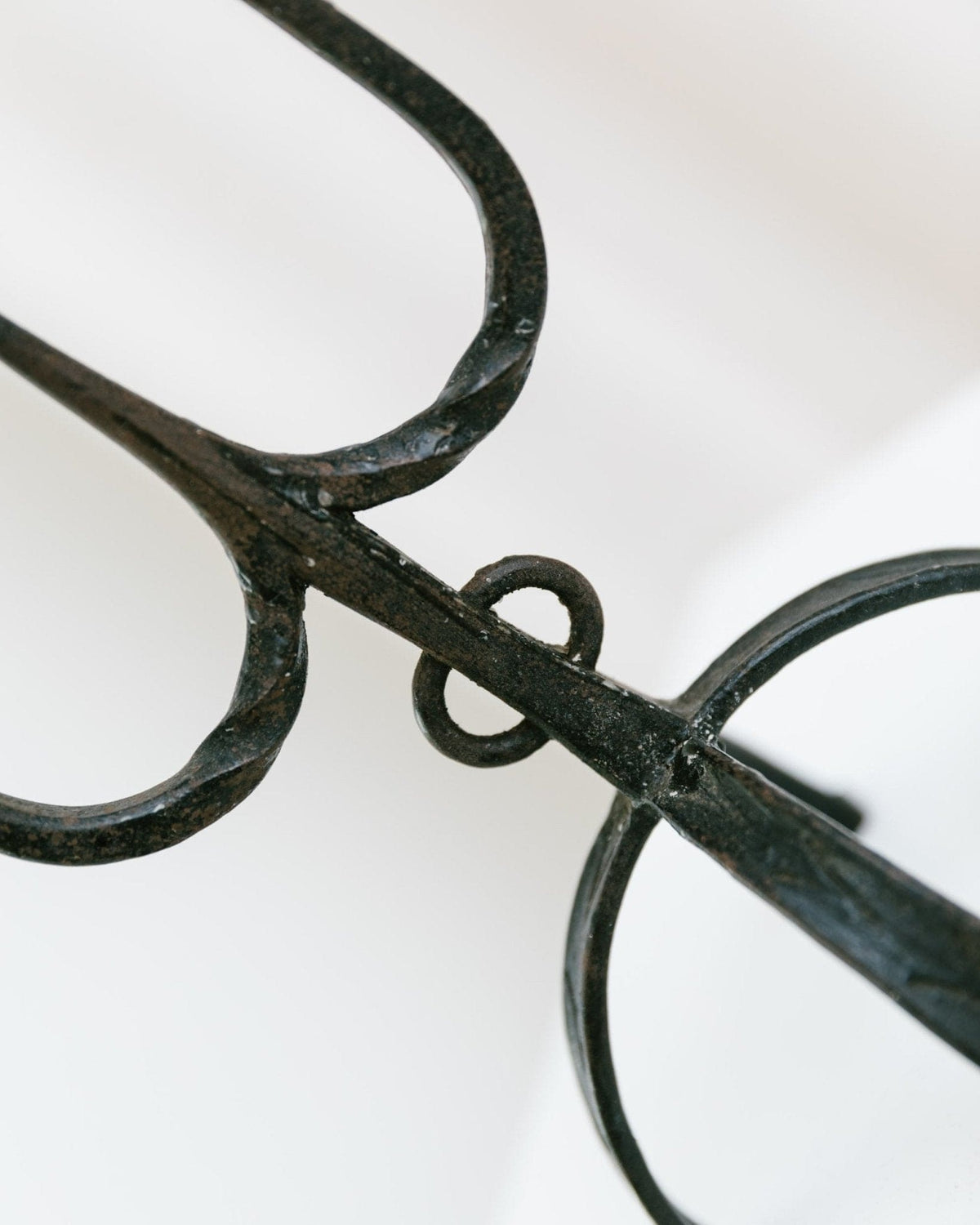 Vintage candle holder iron 70s mid-century design
