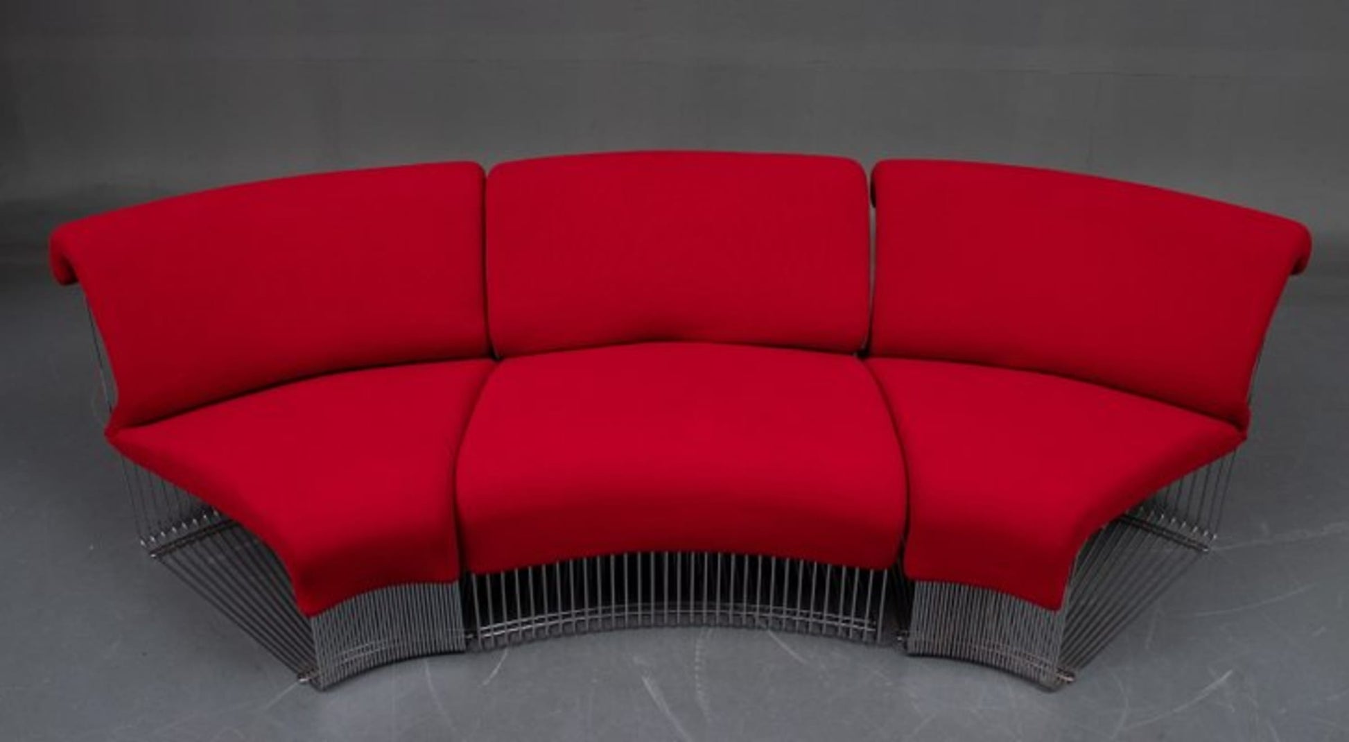 Vintage Lounge-Sessel Pantanova Set von 3 von Verner Panton für Fritz Hansen purpurrot