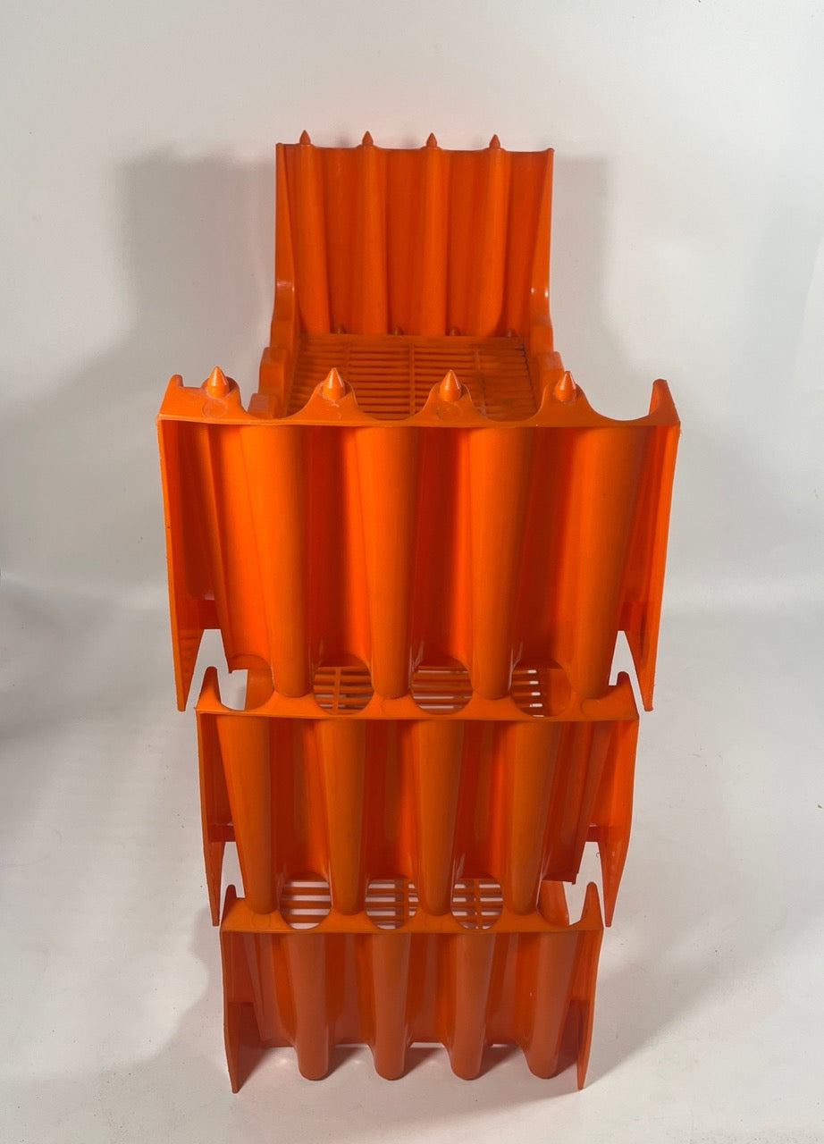 Casier à vin vintage en plastique par Witzmann Space Age années 1970