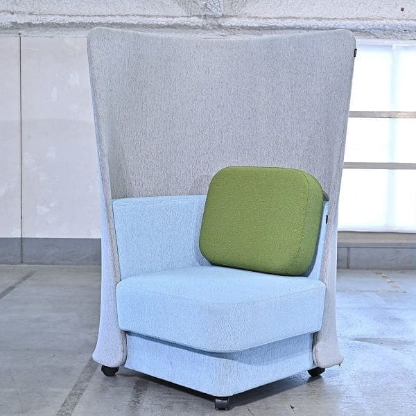 Vintage Sofa pinamo von ITOKI, Einzelsofa, halbprivat, mit Rollen, gebraucht