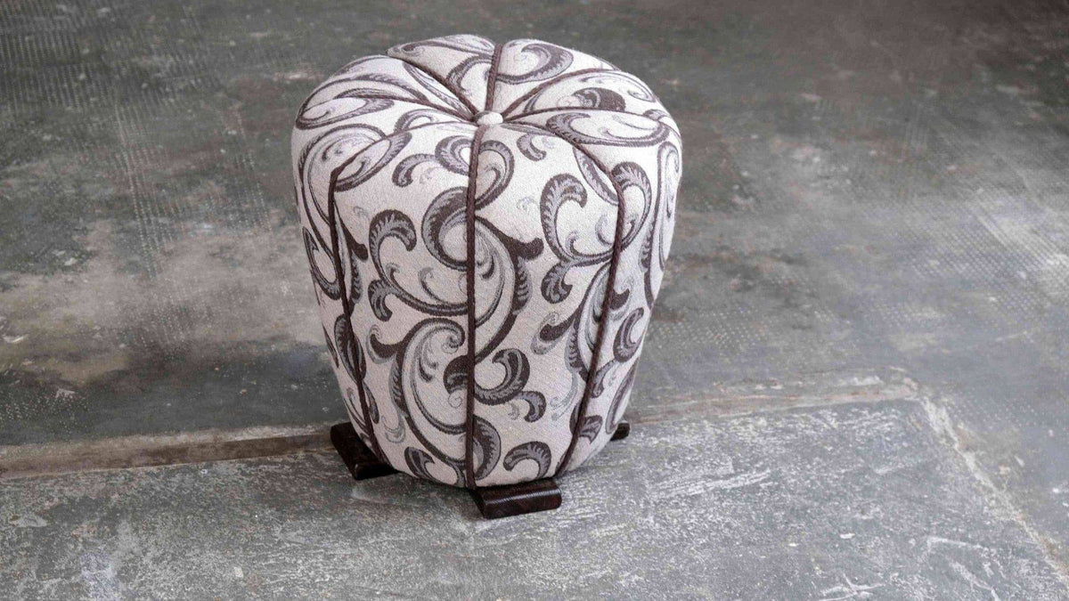 Vintage Art Deco pouf by Jindrich Halabala