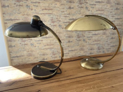 Vintage Tischlampe President 6750 von Christian Dell für Kaiser Idell Set von 2 Gold