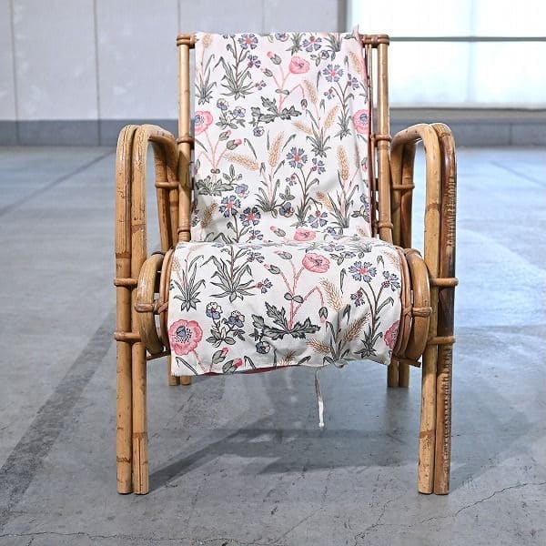 Vintage Stuhl von R. Wengler für Kbenhavn, Rattan, Armlehne, gebraucht
