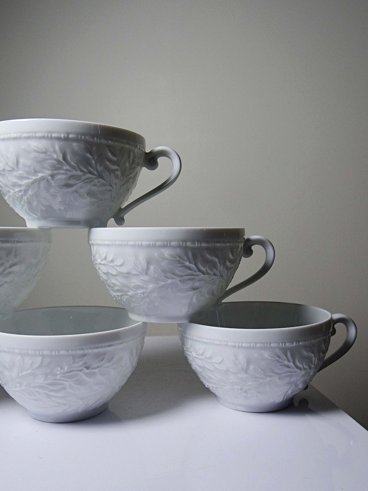 Set von 6 Vintage Tassen 'Louvre' von Bernardaud Limoges