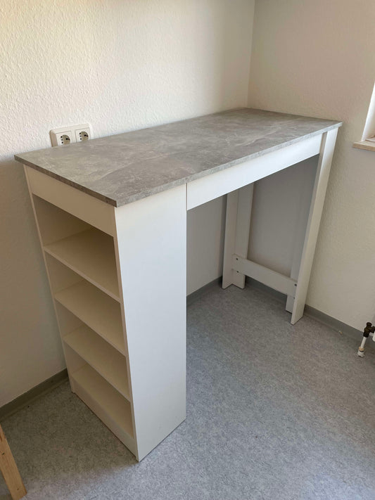 Vintage Bartisch mit Ablagefächern