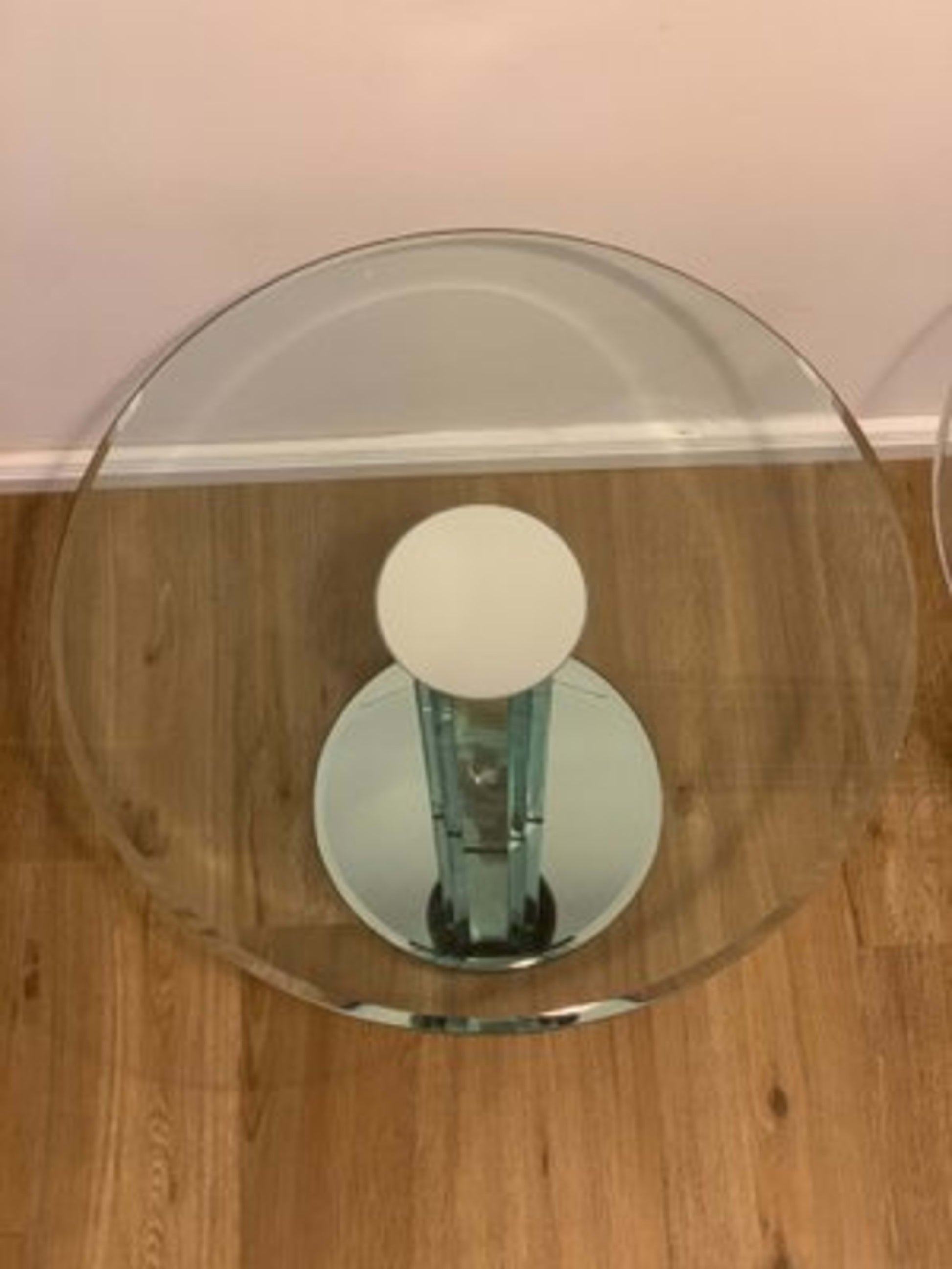 Vintage Set von 2 Beistelltisch von Luigi Massoni für Gallotti und Radice Spiegelglas