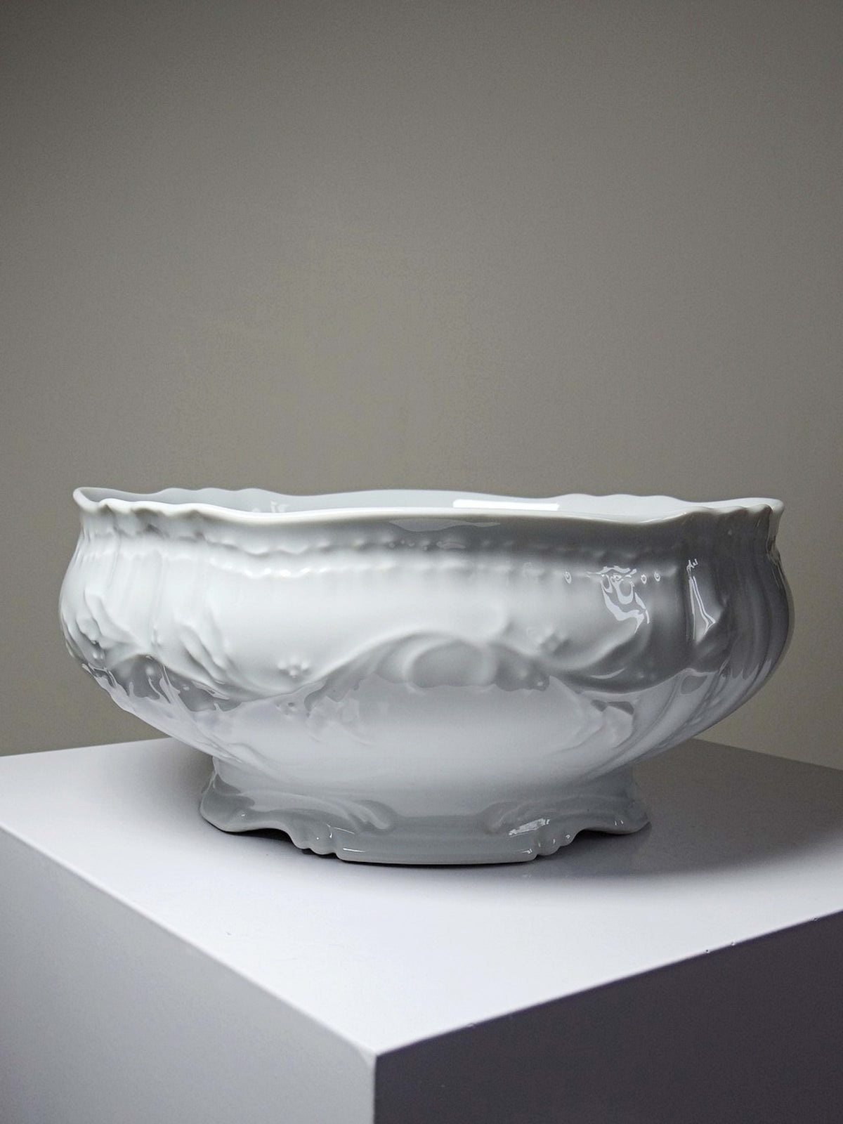 Vintage Salatschüssel "Louvre", Bernardaud zugeschrieben, Limoges Porzellan