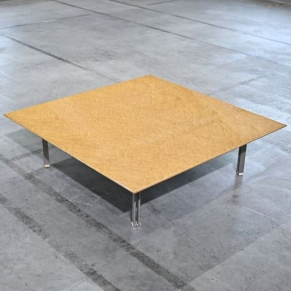 Vintage Couchtisch Wave von Giovanni Offredi für Saporiti Italia, Birds Eye Maple