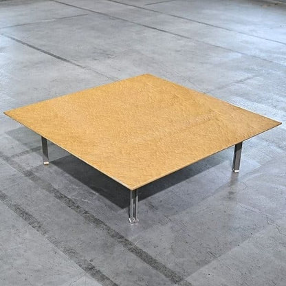 Vintage Couchtisch Wave von Giovanni Offredi für Saporiti Italia, Birds Eye Maple