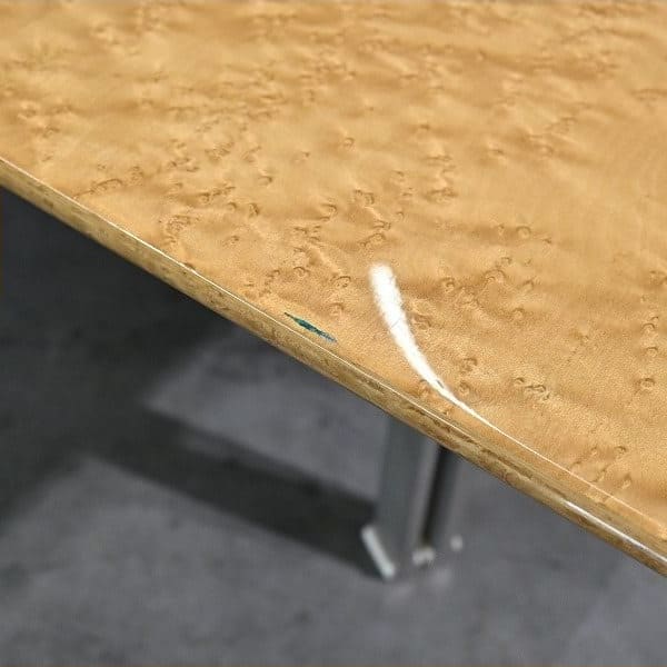 Vintage Couchtisch Wave von Giovanni Offredi für Saporiti Italia, Birds Eye Maple