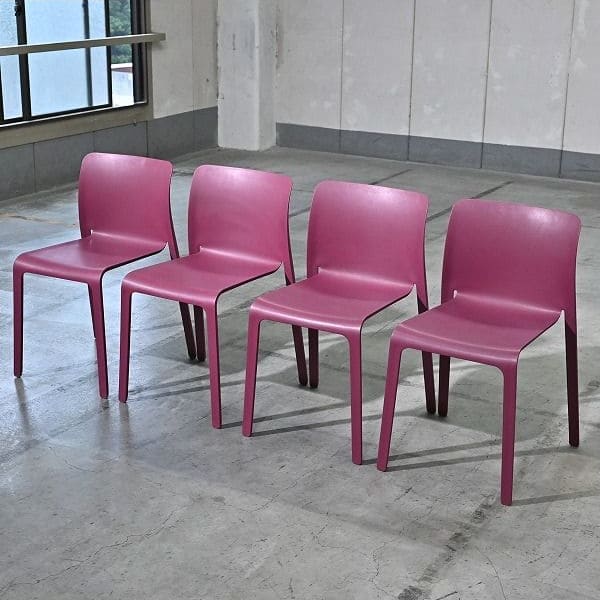 Vintage Stuhl CHAIR FIRST von Stefano Giovannoni für Magis Set von 4 stapelbar