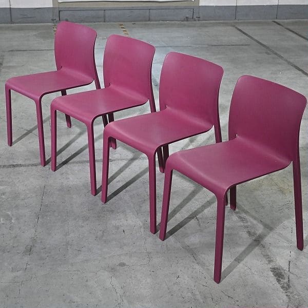 Vintage Stuhl CHAIR FIRST von Stefano Giovannoni für Magis Set von 4 stapelbar