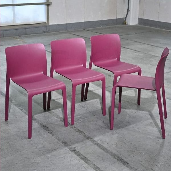 Vintage Stuhl CHAIR FIRST von Stefano Giovannoni für Magis Set von 4 stapelbar
