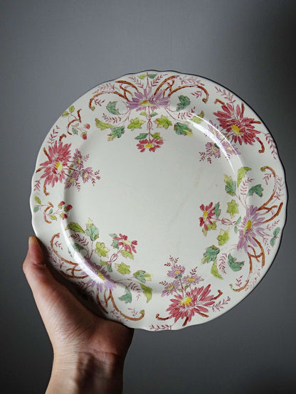 Set von 4 Vintage Dessertteller "Pâquerettes" von Longchamp