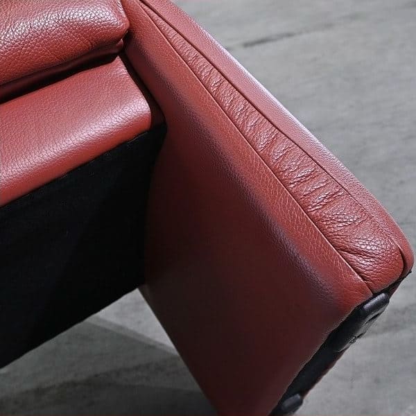 Vintage Sofa Lugano mit Ottoman von Erpo, Deutschland, Leder, gebraucht, Relaxfunktion