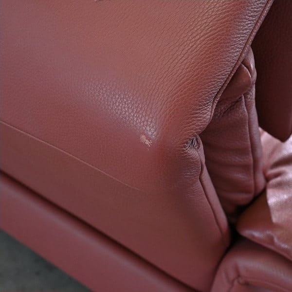 Vintage Sofa Lugano mit Ottoman von Erpo, Deutschland, Leder, gebraucht, Relaxfunktion