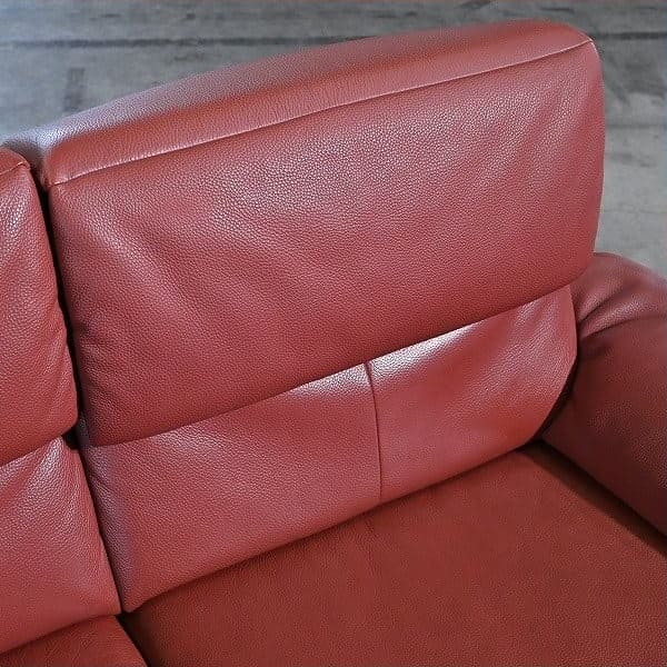 Vintage Sofa Lugano mit Ottoman von Erpo, Deutschland, Leder, gebraucht, Relaxfunktion
