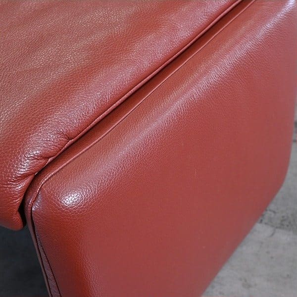 Vintage Sofa Lugano mit Ottoman von Erpo, Deutschland, Leder, gebraucht, Relaxfunktion