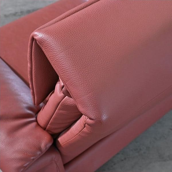 Vintage Sofa Lugano mit Ottoman von Erpo, Deutschland, Leder, gebraucht, Relaxfunktion