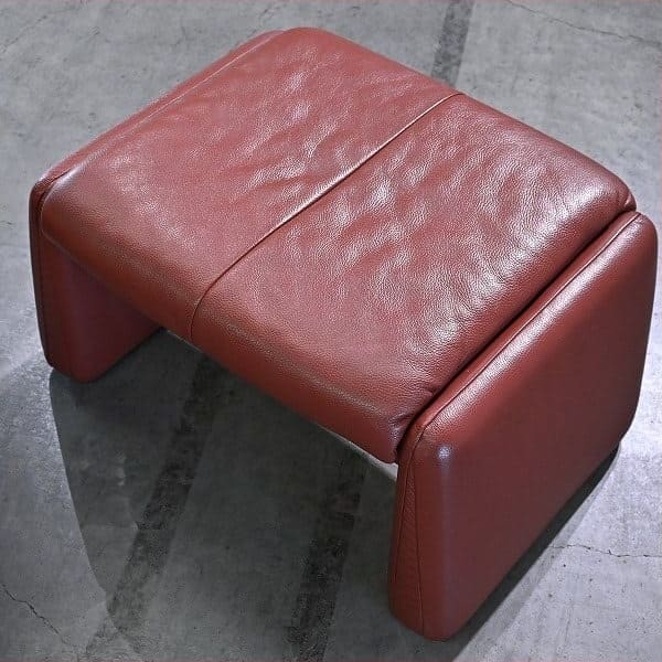 Vintage Sofa Lugano mit Ottoman von Erpo, Deutschland, Leder, gebraucht, Relaxfunktion