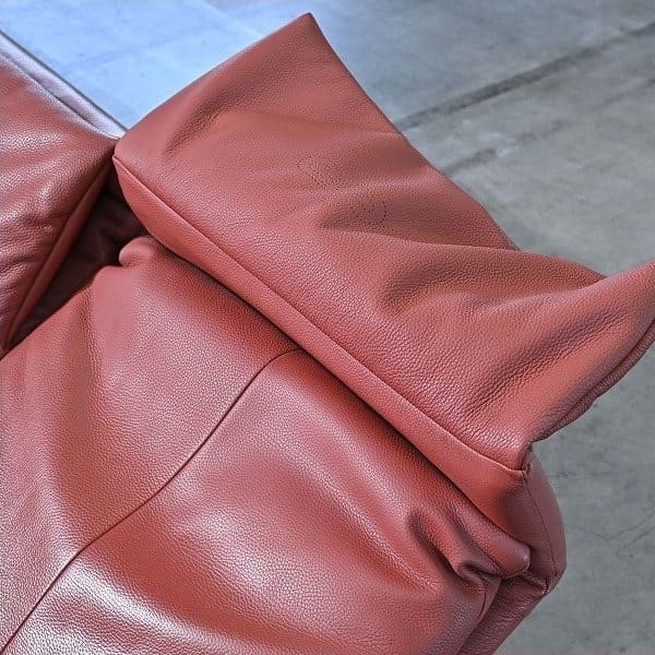 Vintage Sofa Lugano mit Ottoman von Erpo, Deutschland, Leder, gebraucht, Relaxfunktion