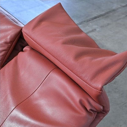 Vintage Sofa Lugano mit Ottoman von Erpo, Deutschland, Leder, gebraucht, Relaxfunktion