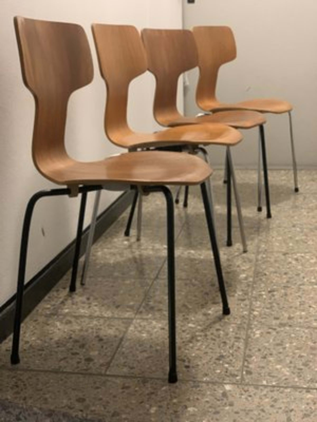 Vintage Stuhl 3103 Hammer Chair von Arne Jacobsen für Fritz Hansen Set von 2
