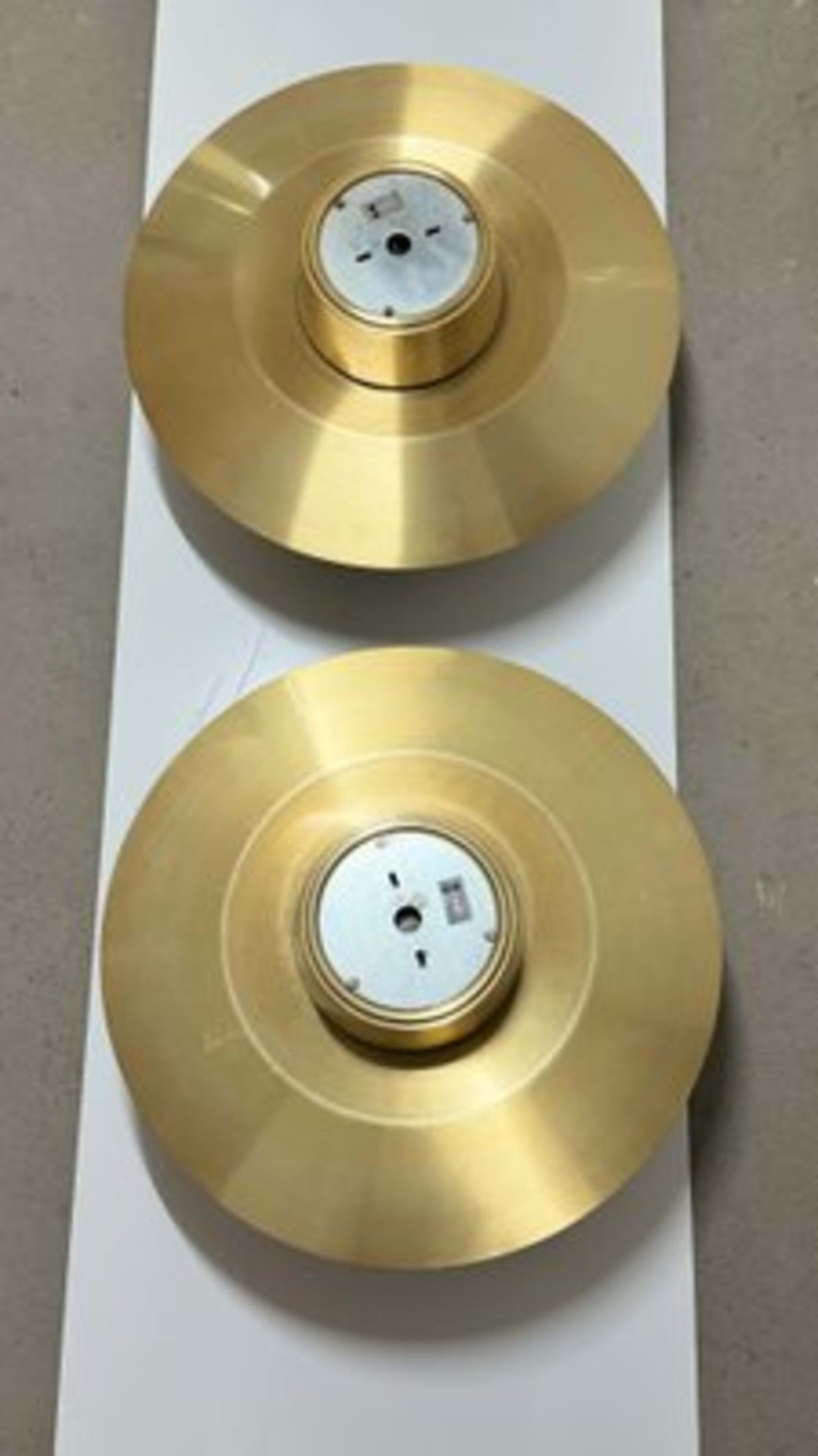 Vintage Deckenleuchte Verona von Svend Middelboe für Nordisk Solar Set von 2 Messing