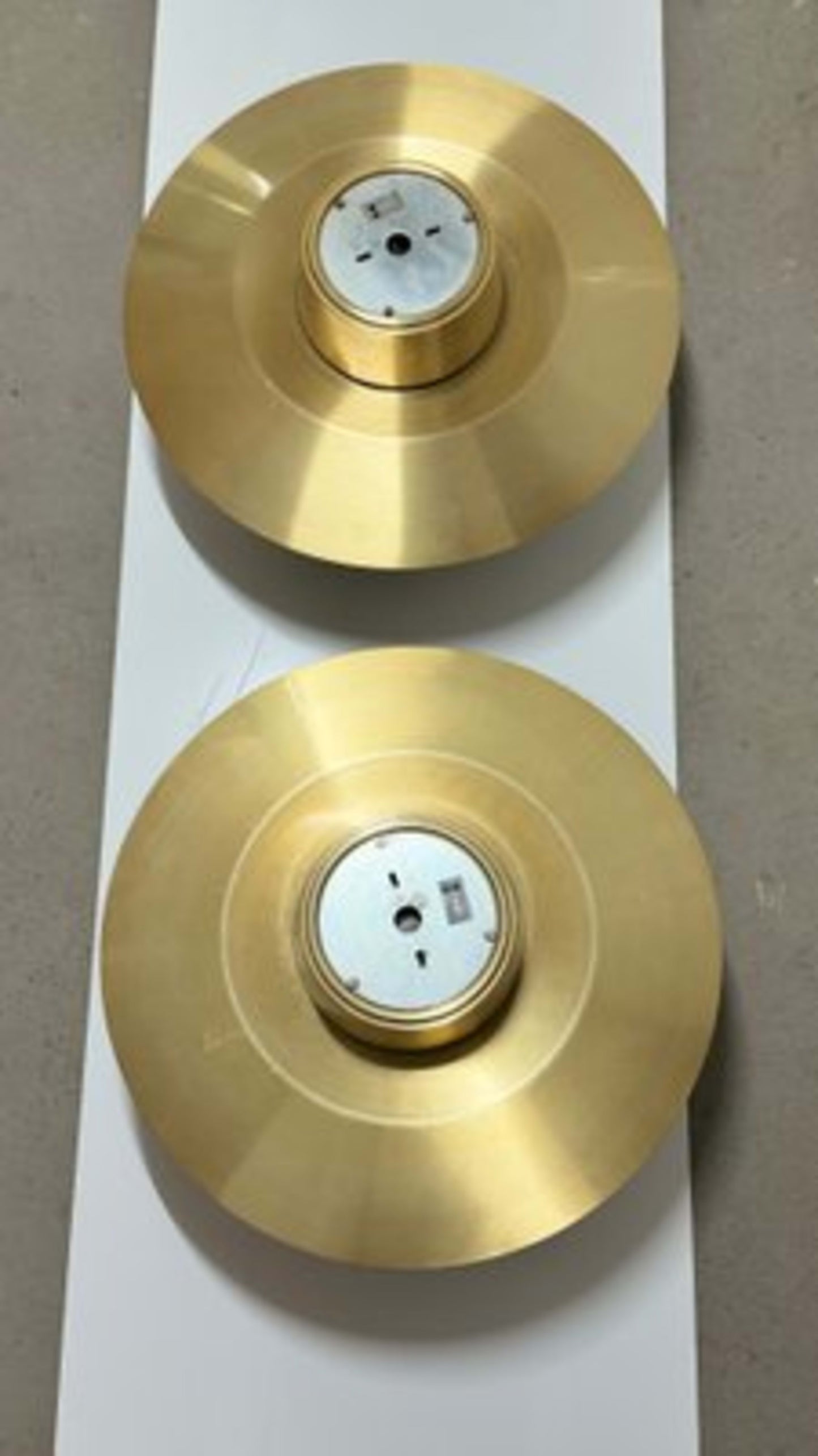 Vintage Deckenleuchte Verona von Svend Middelboe für Nordisk Solar Set von 2 Messing