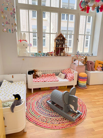 Babybett und Kinderbett "Wood Mini+" mit Hochbett-Erweiterung von Oliver Furniture