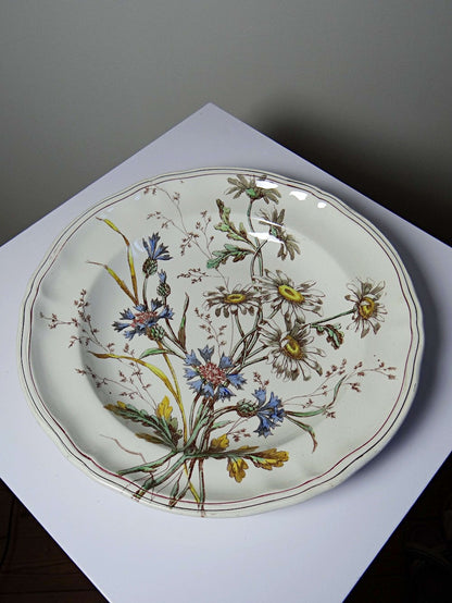 Vintage Teller "Marguerites" von Longchamp, Terre de Fer