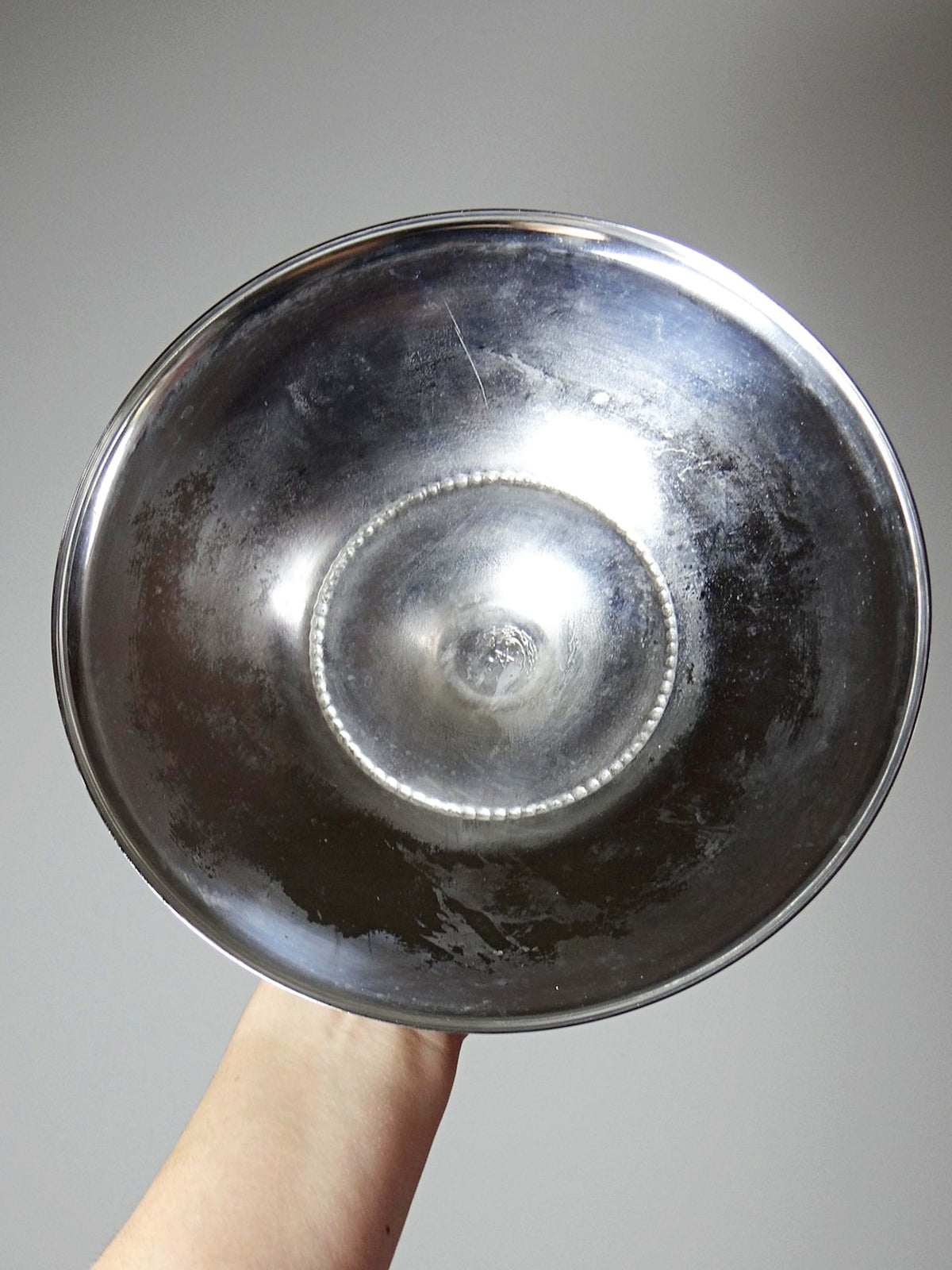 Vintage Servierplatte mit Deckel, versilbert, Marokko