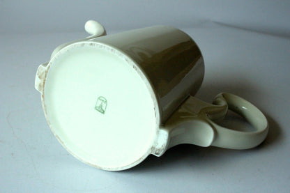 Vintage Kaffeekanne HKE Porzellan mit versilberter Warmhaltehaube