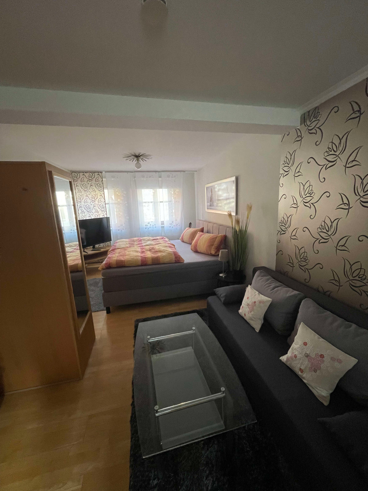 Boxspringbett beige neu mit Matratze und Topper 180x200 cm