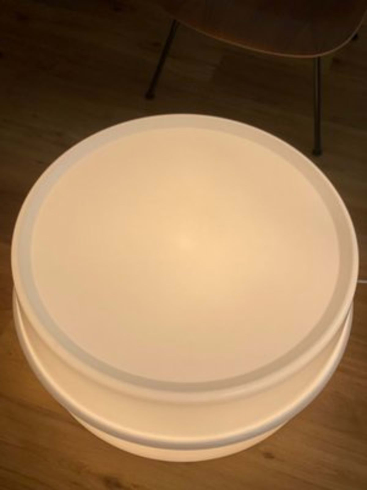 Vintage Tischlampe Ilumesa von Verner Panton für Innovation Randers cremeweiß