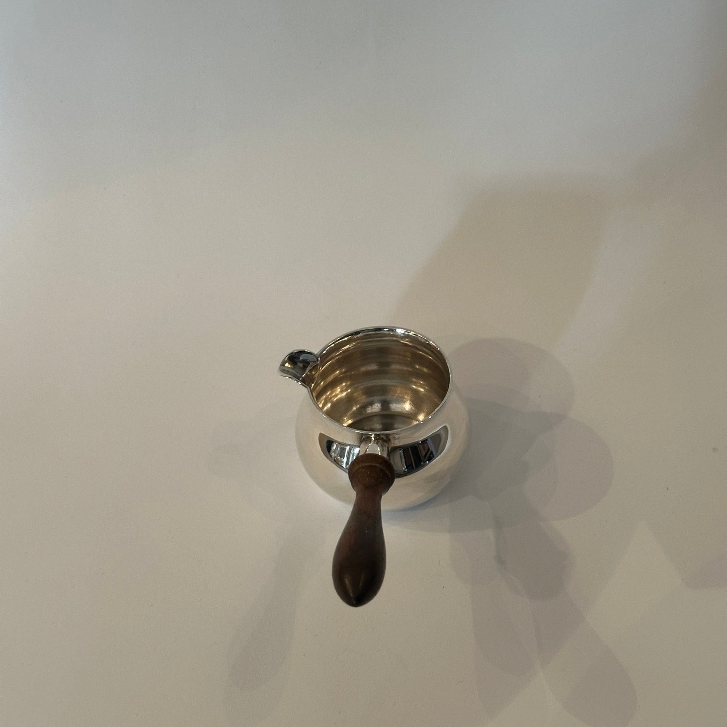 Vintage Sauciere mit Holzgriff von Tiffany+Co Silber Modell 1341